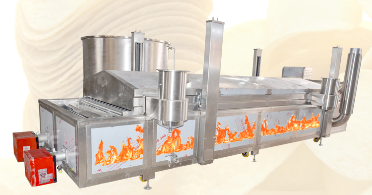 Gas Heating Automatic Industrial Corn Fryer Popcorn Corn Frying Machine Fish Frying Machine